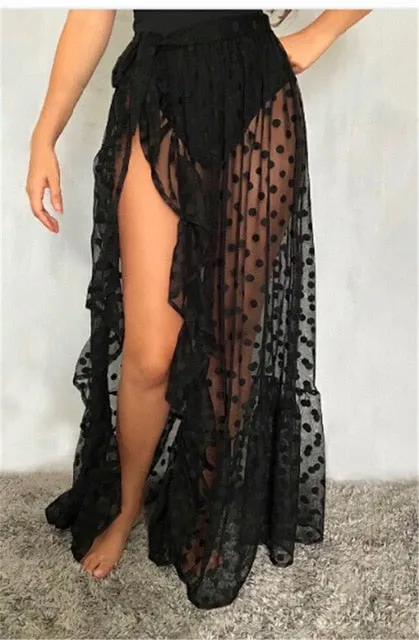 2021 New!!! Sexy Women's Sheer Beach Swimwear Cover Up Size One Size