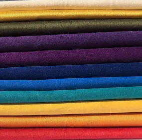 58" Cotton Rayon Dull Satin 5 OZ Light Apparel & Face Mask Woven Fabric By the Yard