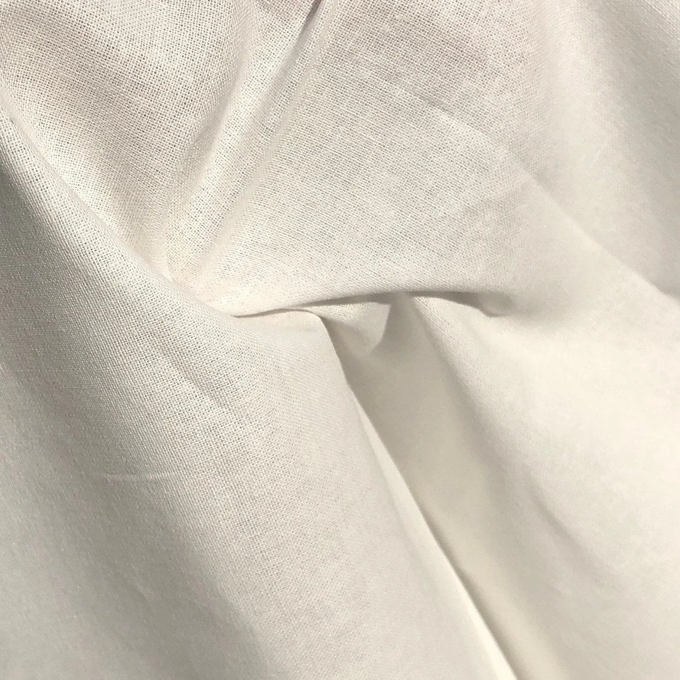 60" 100% Cotton 5 OZ Sheeting White Apparel & Face Mask Woven Fabric By the Yard