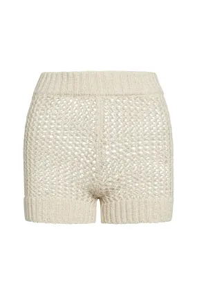 Acapulco Short - Ivory Petit Crochet