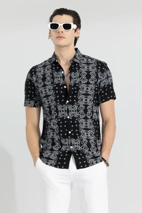 Acoustic Paisley Black Shirt