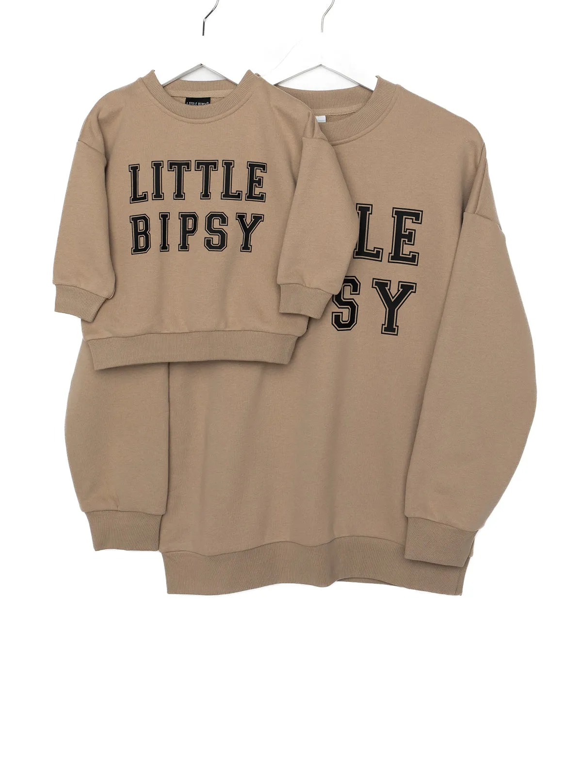 Adult LB Collegiate Crewneck - Tan