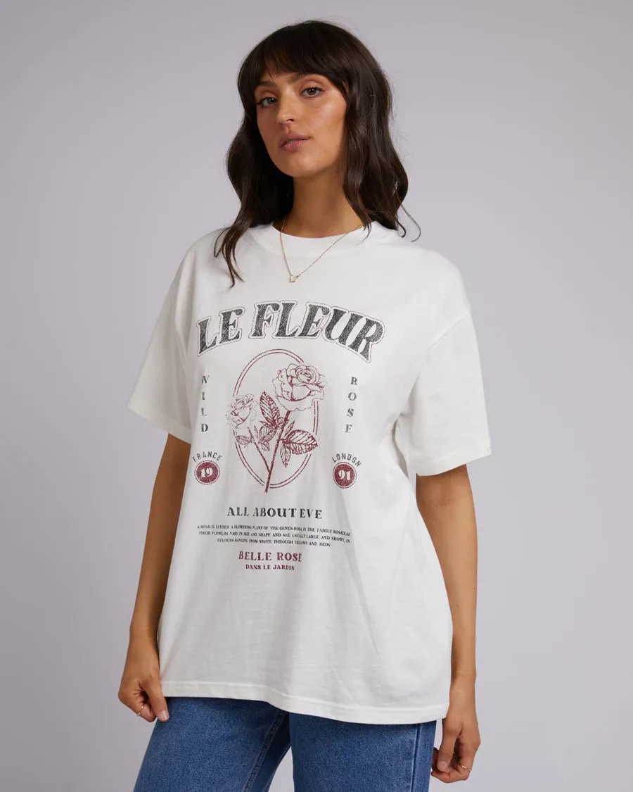 All About Eve Wild Rose Oversized Tee Vintage White