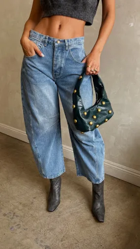 Alondra Denim Bubble Pant - Denim