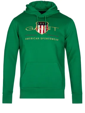 Archive Shield Hoodie Lavish Green