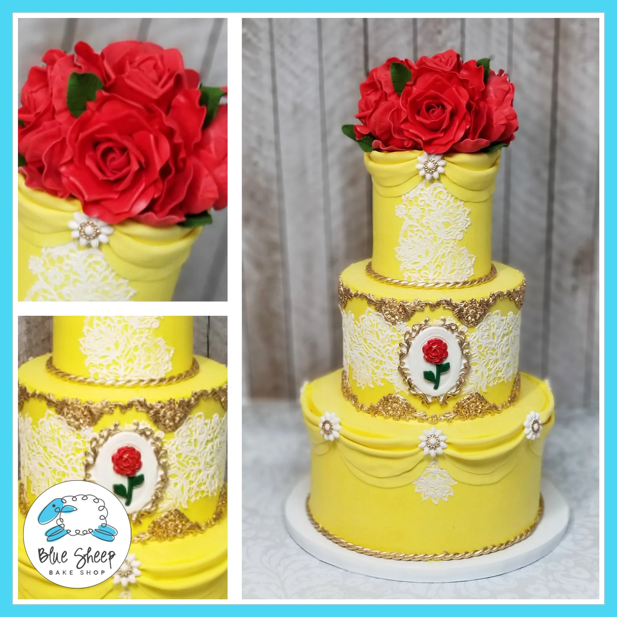 Beauty & The Beast Belle Cake