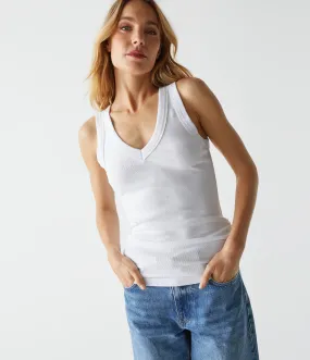 Blanche Ribbed Tank