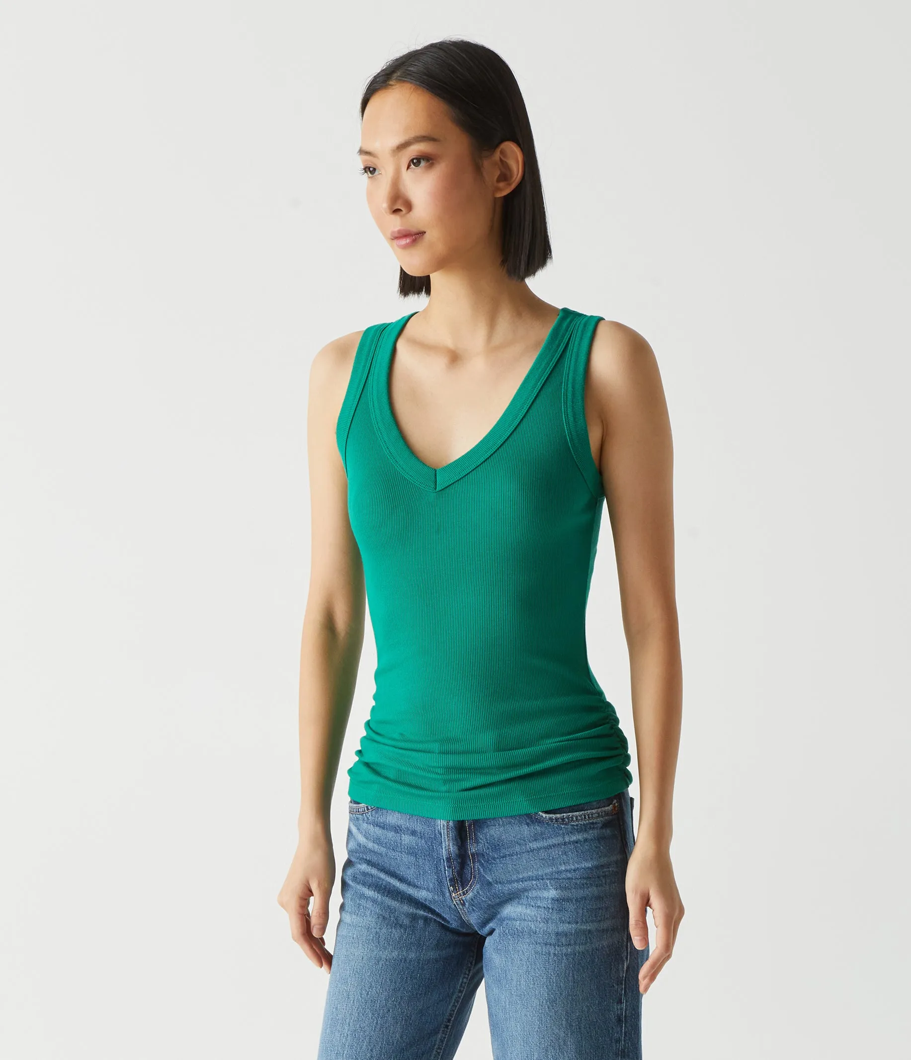 Blanche Ribbed Tank