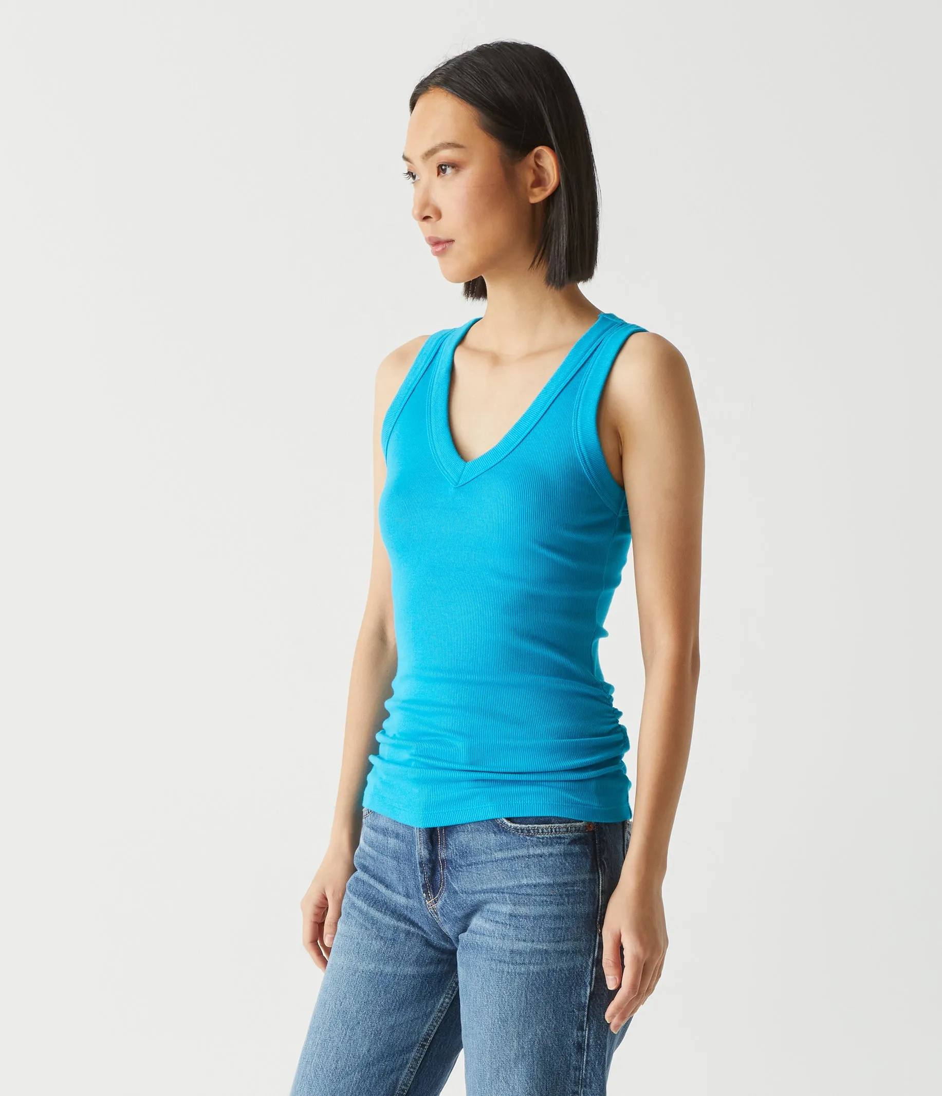 Blanche Ribbed Tank