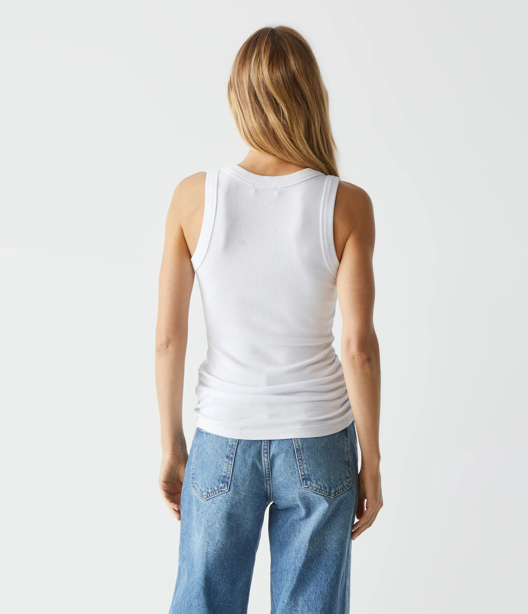 Blanche Ribbed Tank