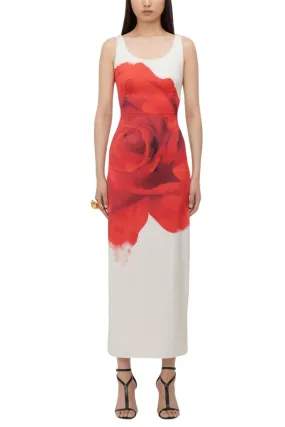 Bleeding Rose Pencil Dress