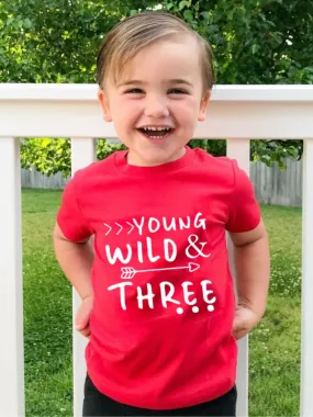 Boys Playful Third Birthday Celebration Tee - Perfect for Toddlers