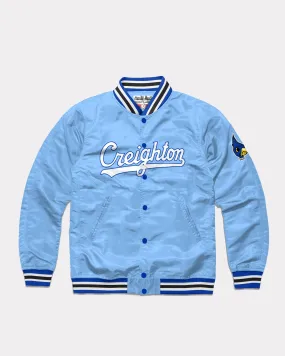 Creighton Script Powder Blue Varsity Jacket