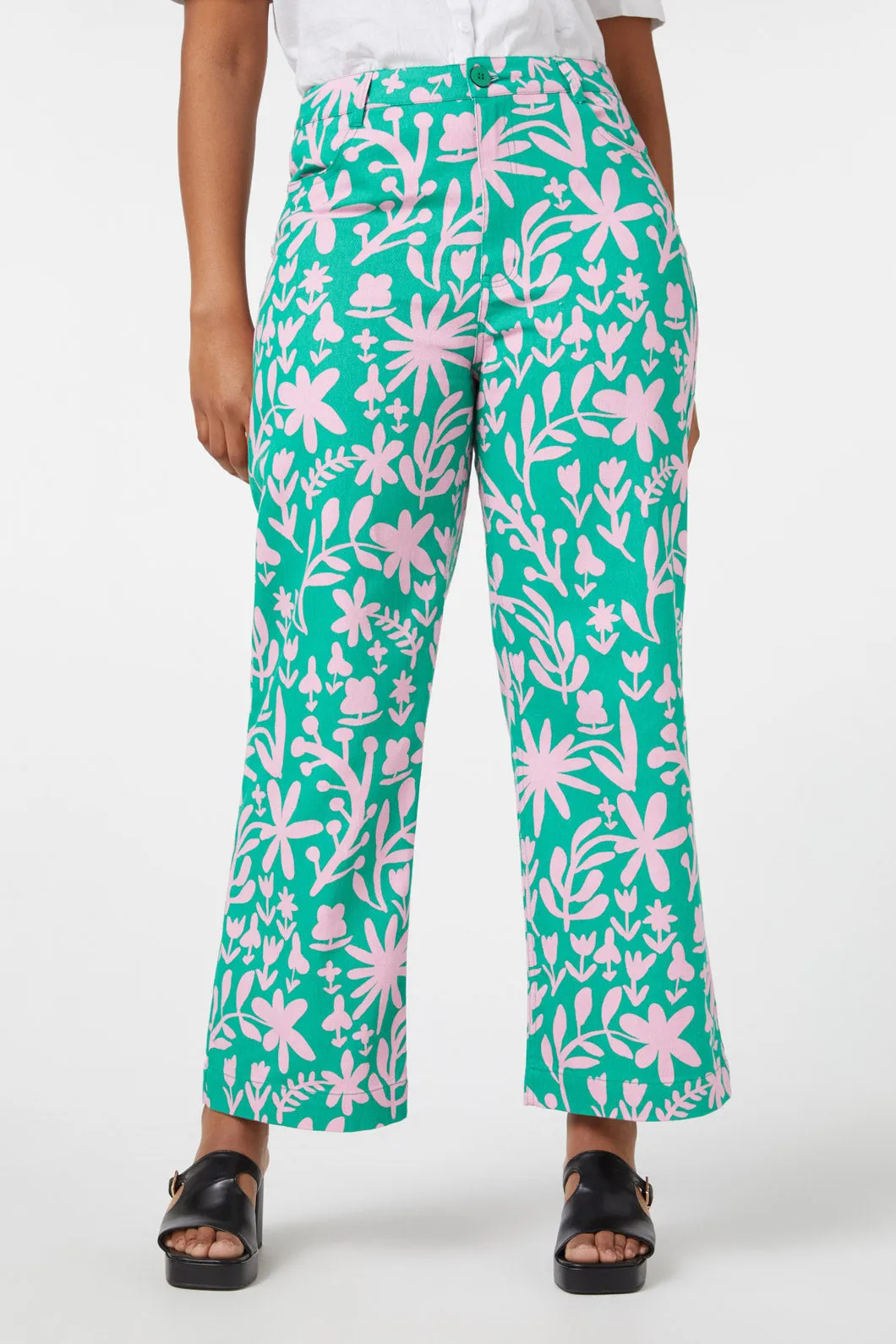 Della Floral Printed Jean