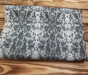 End of Bolt: 3 yards of Designer Deadstock Snakeskin Cotton Spandex Bottom weight Soft Twill Woven- Remnant