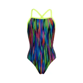 Funkita Girls Strapped In One Piece FS38G - Rain Down