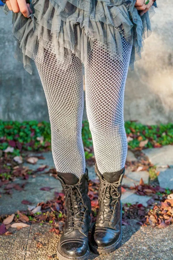 Glitter Fishnet Tights