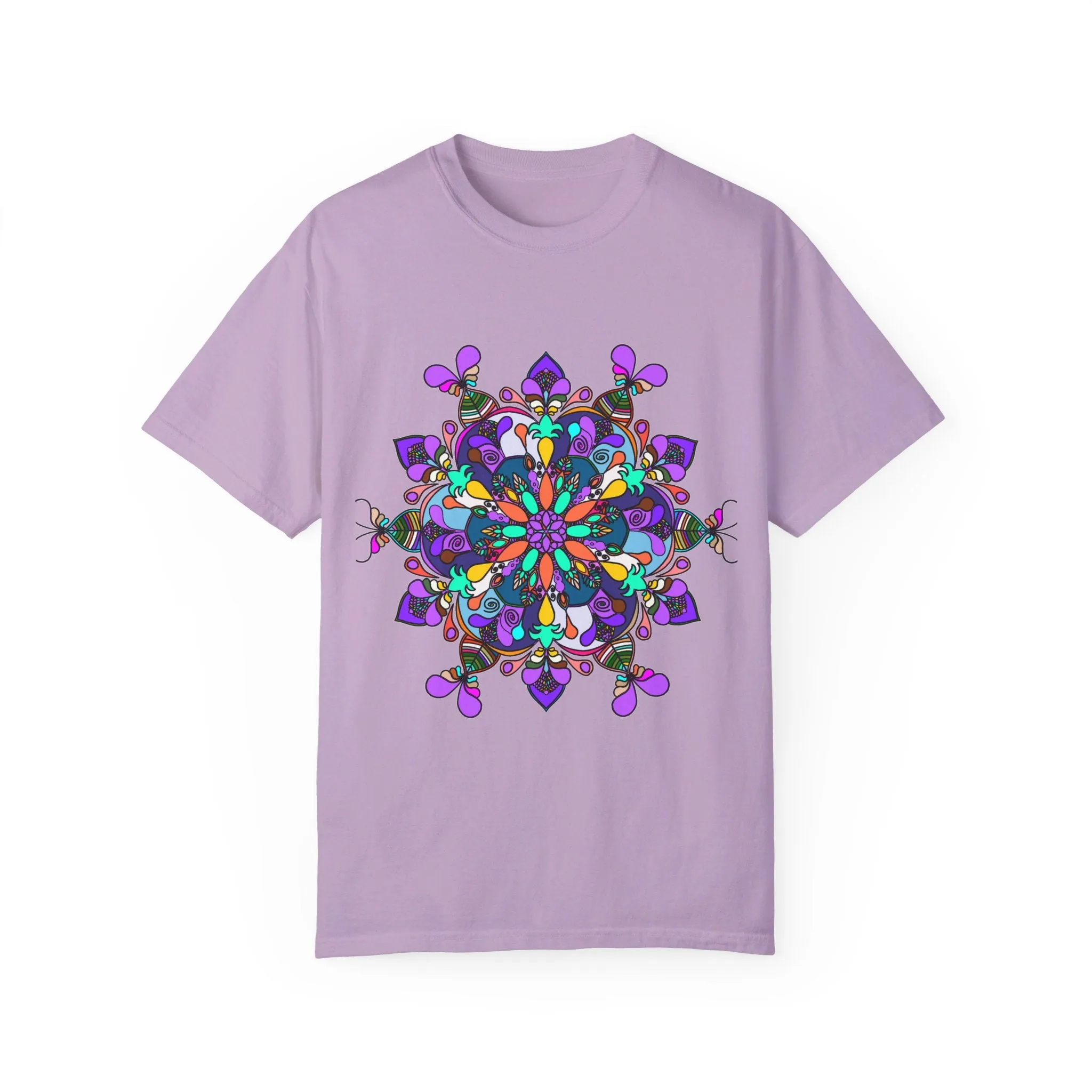 Hand-Drawn Mandala T-Shirt - 100% Ring-Spun Cotton