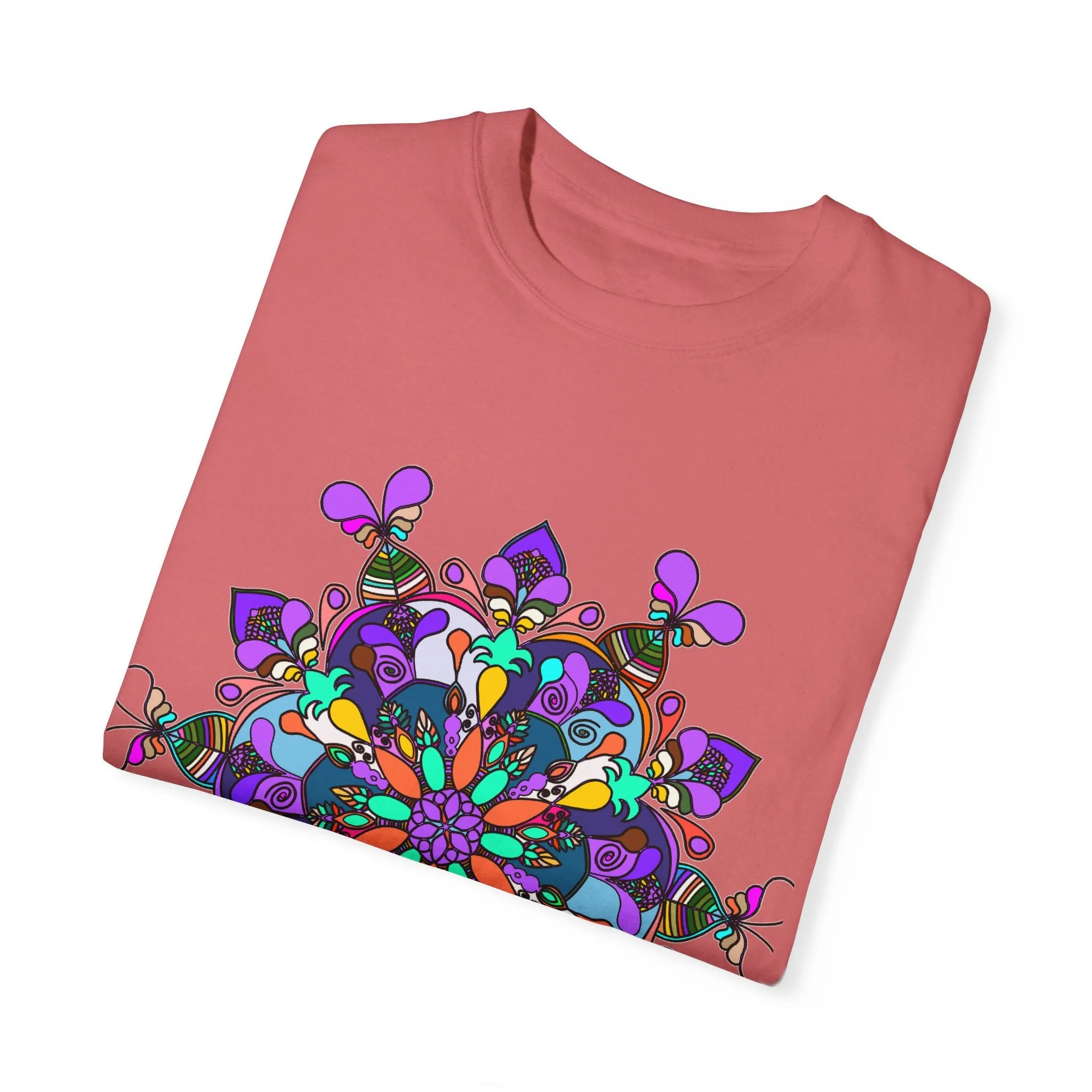 Hand-Drawn Mandala T-Shirt - 100% Ring-Spun Cotton