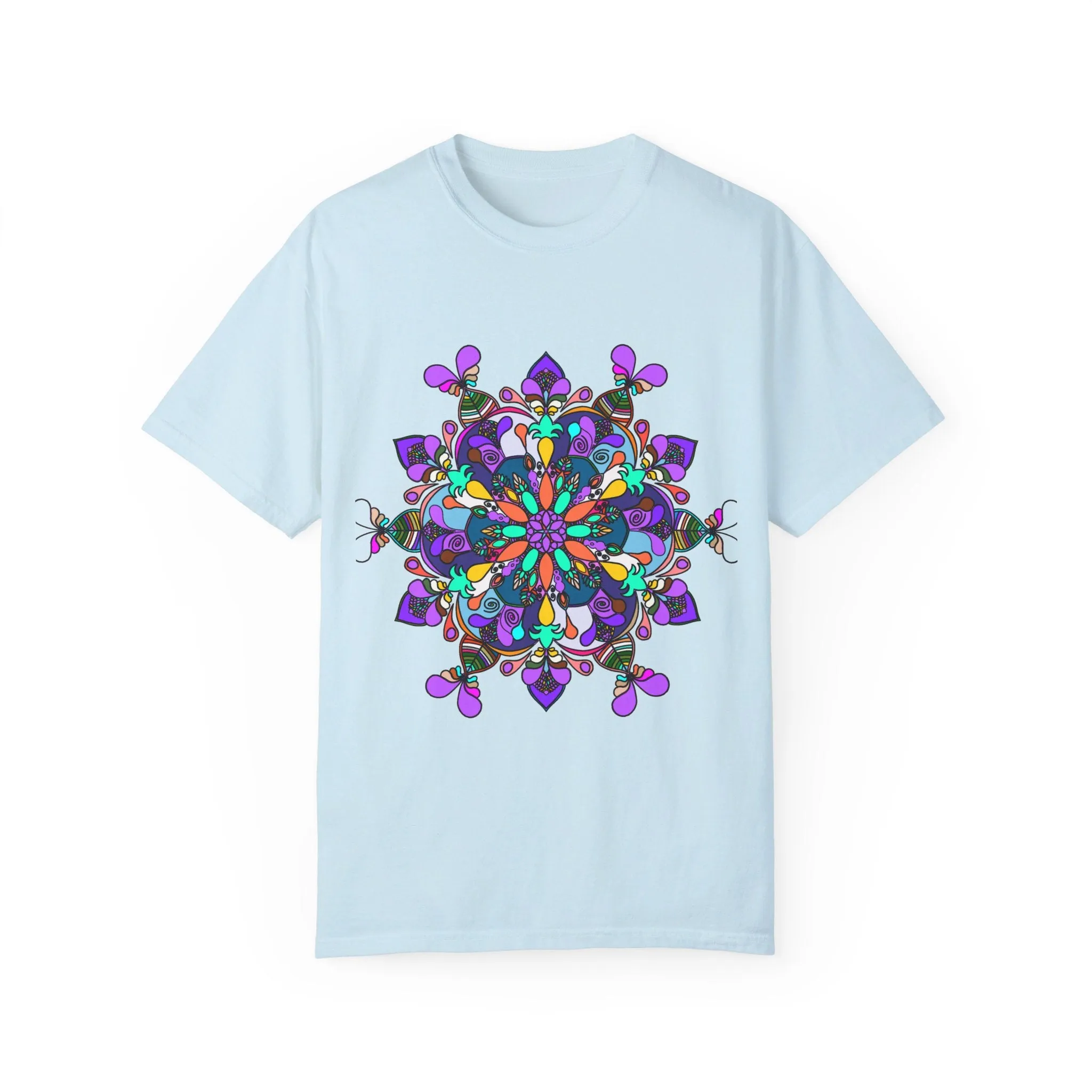 Hand-Drawn Mandala T-Shirt - 100% Ring-Spun Cotton