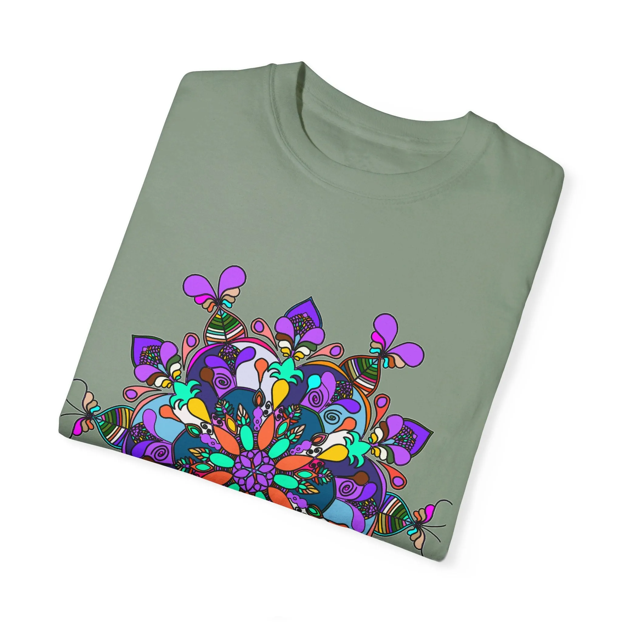 Hand-Drawn Mandala T-Shirt - 100% Ring-Spun Cotton