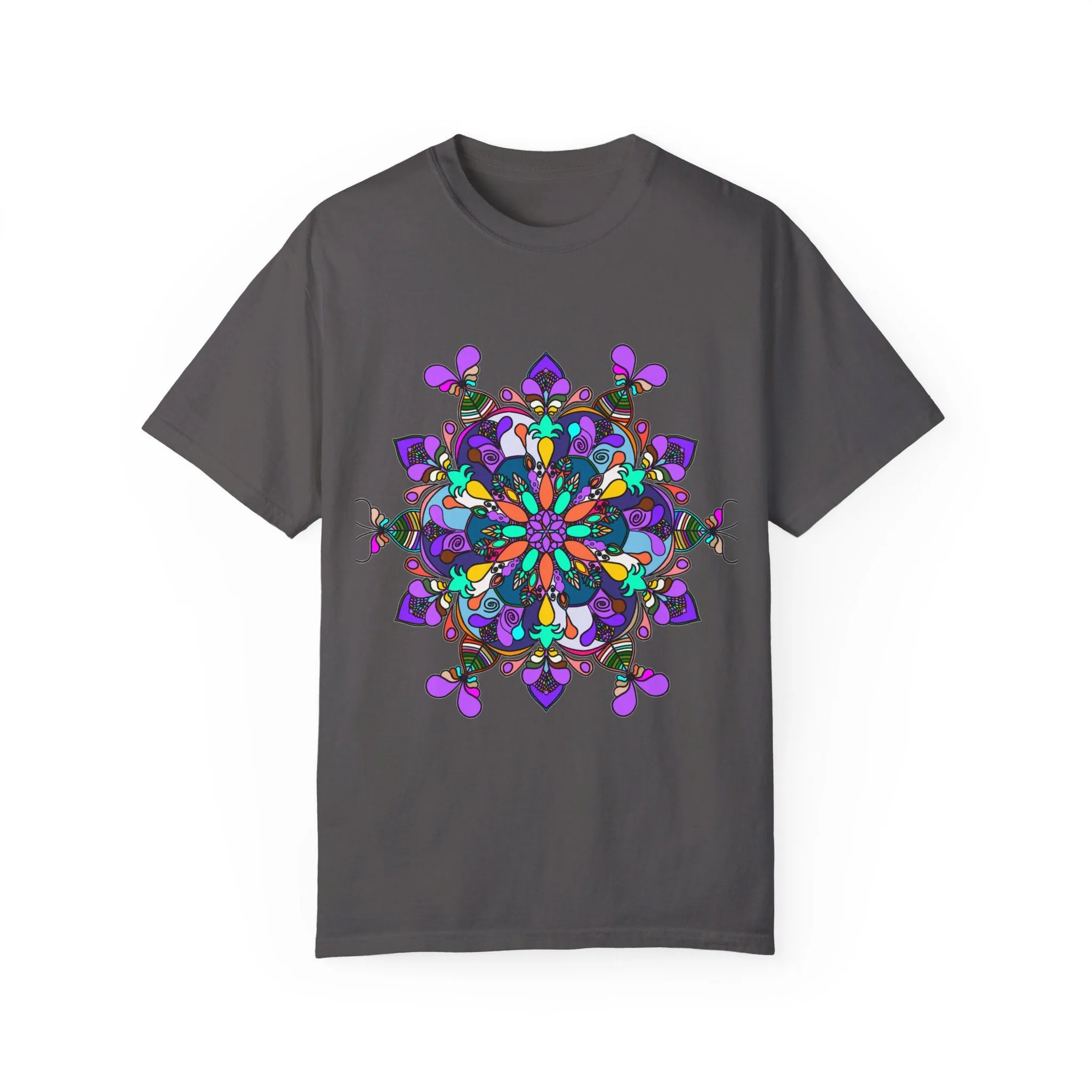 Hand-Drawn Mandala T-Shirt - 100% Ring-Spun Cotton