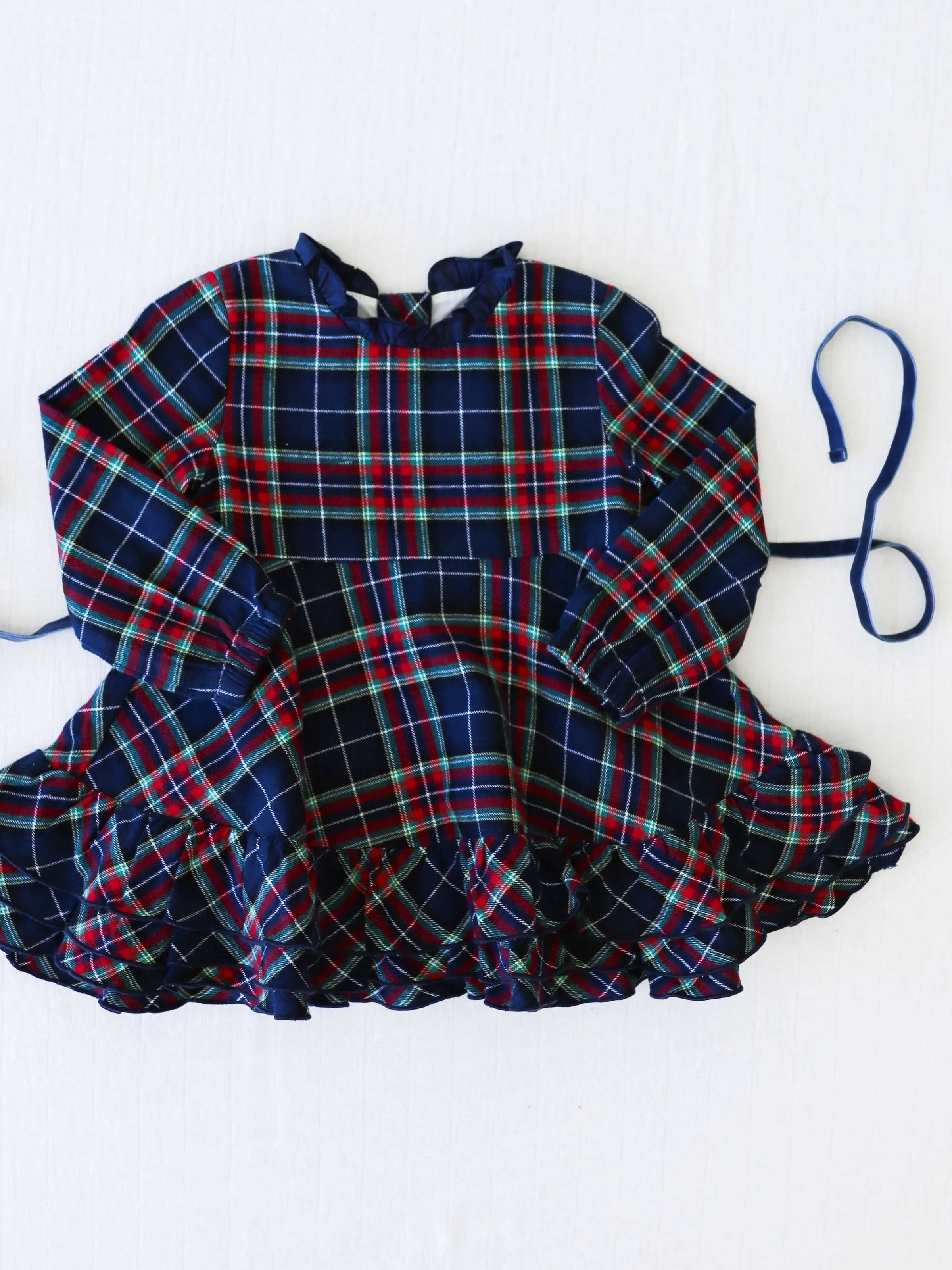 Holiday Dress - Navy Midnight Plaid