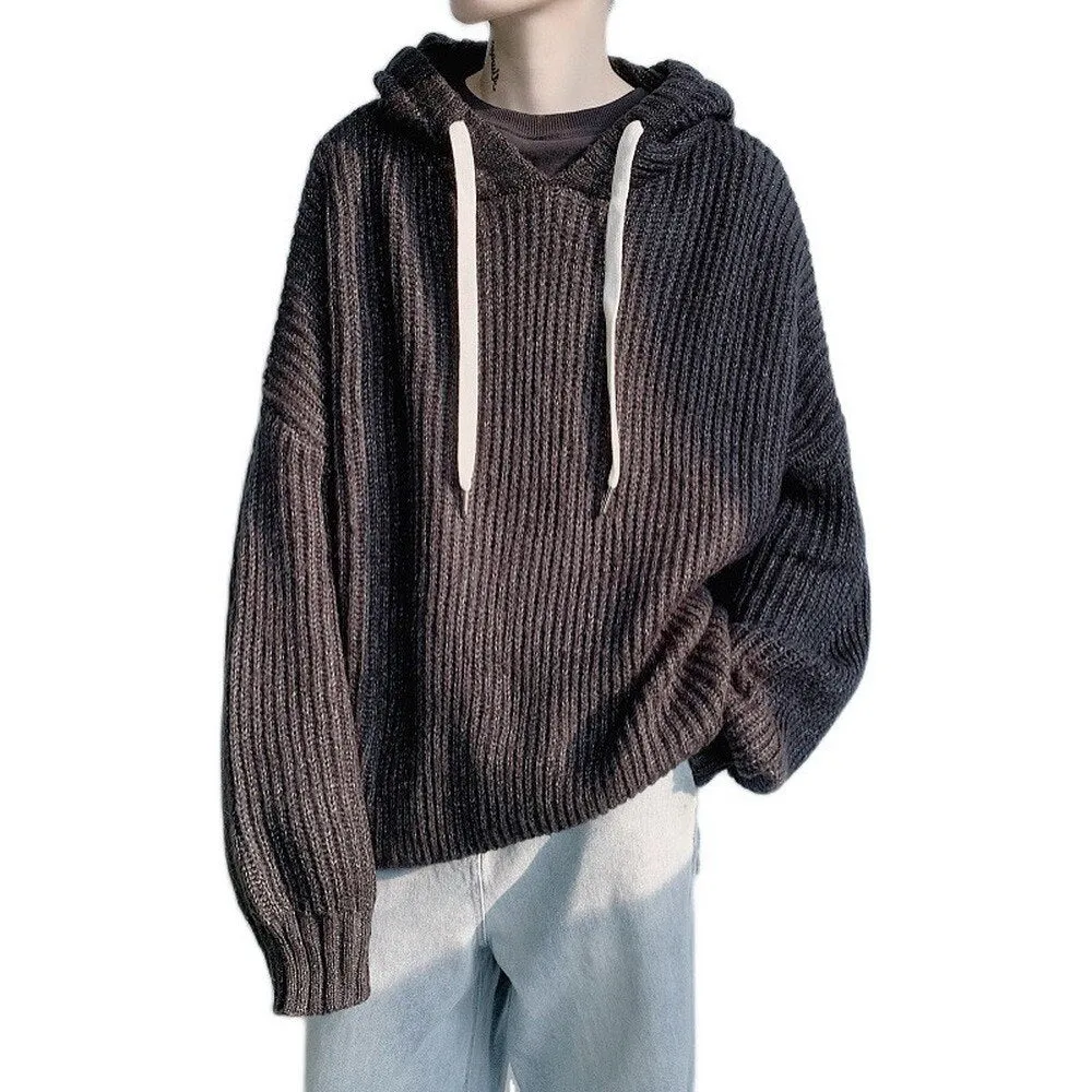 Hooded Casual Knitted Oversized Sweater