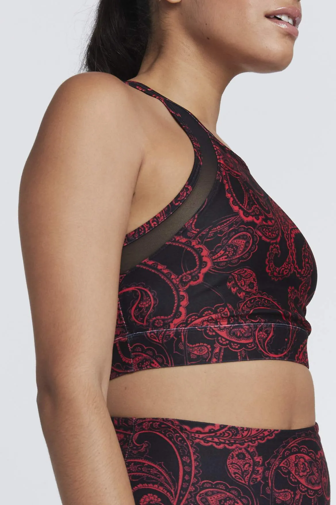 Jia Bra Red Paisley