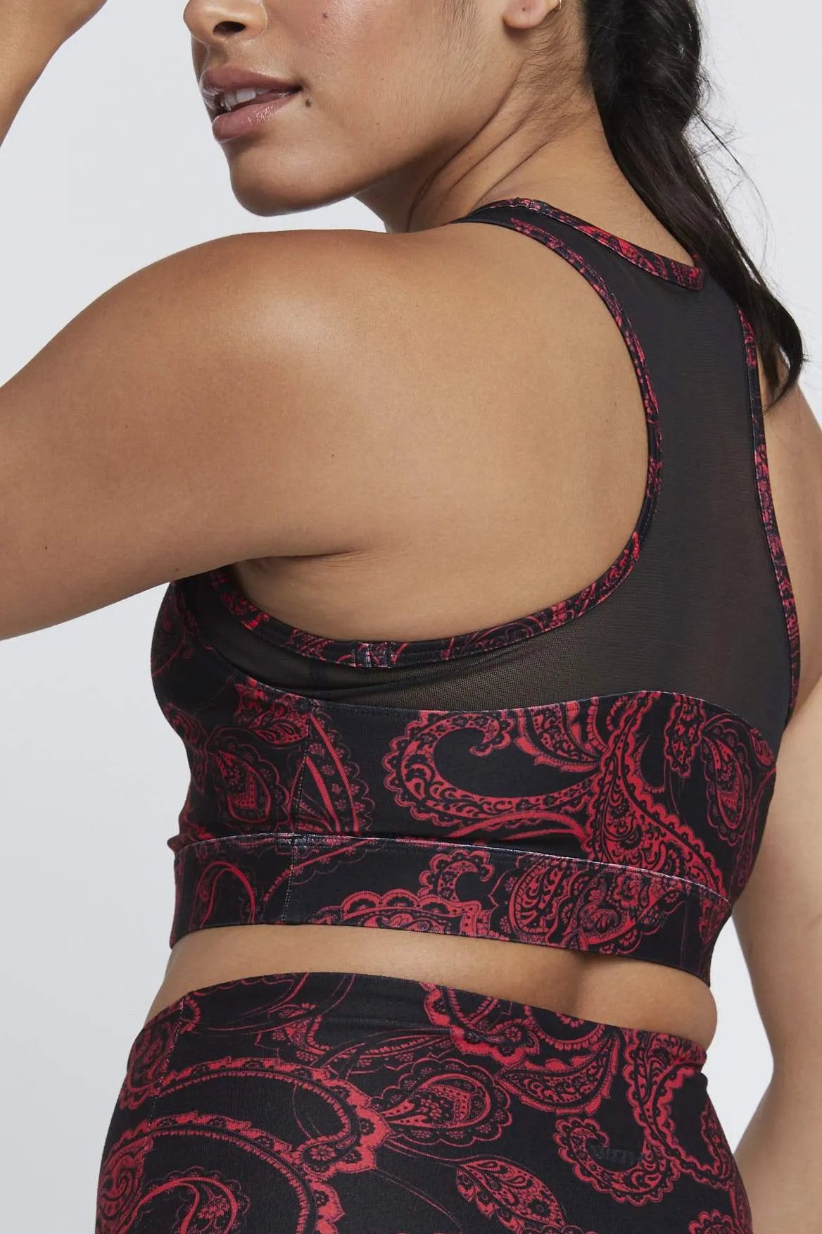 Jia Bra Red Paisley