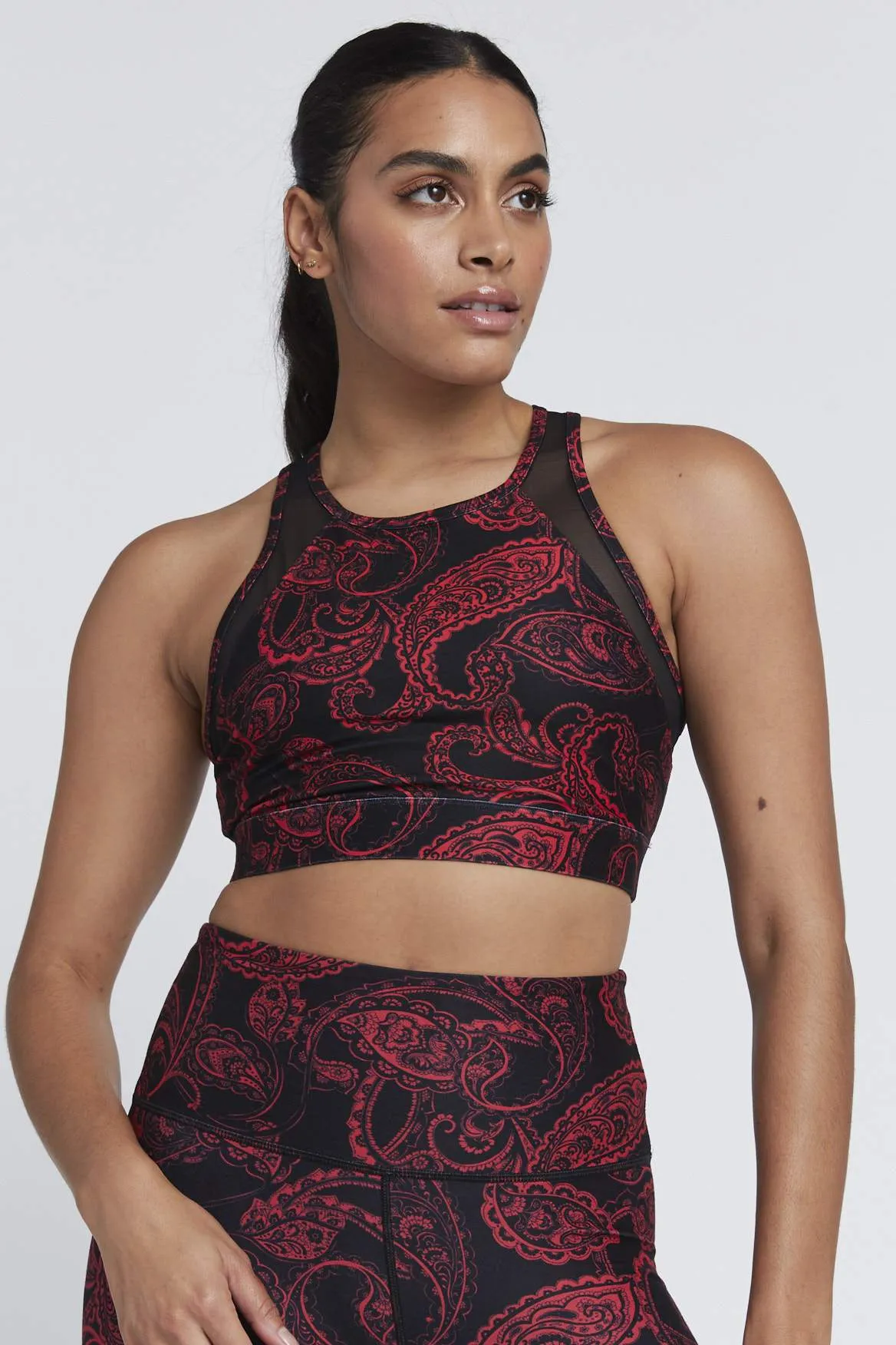 Jia Bra Red Paisley