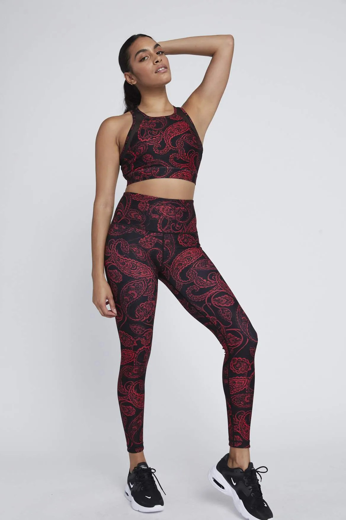 Jia Bra Red Paisley