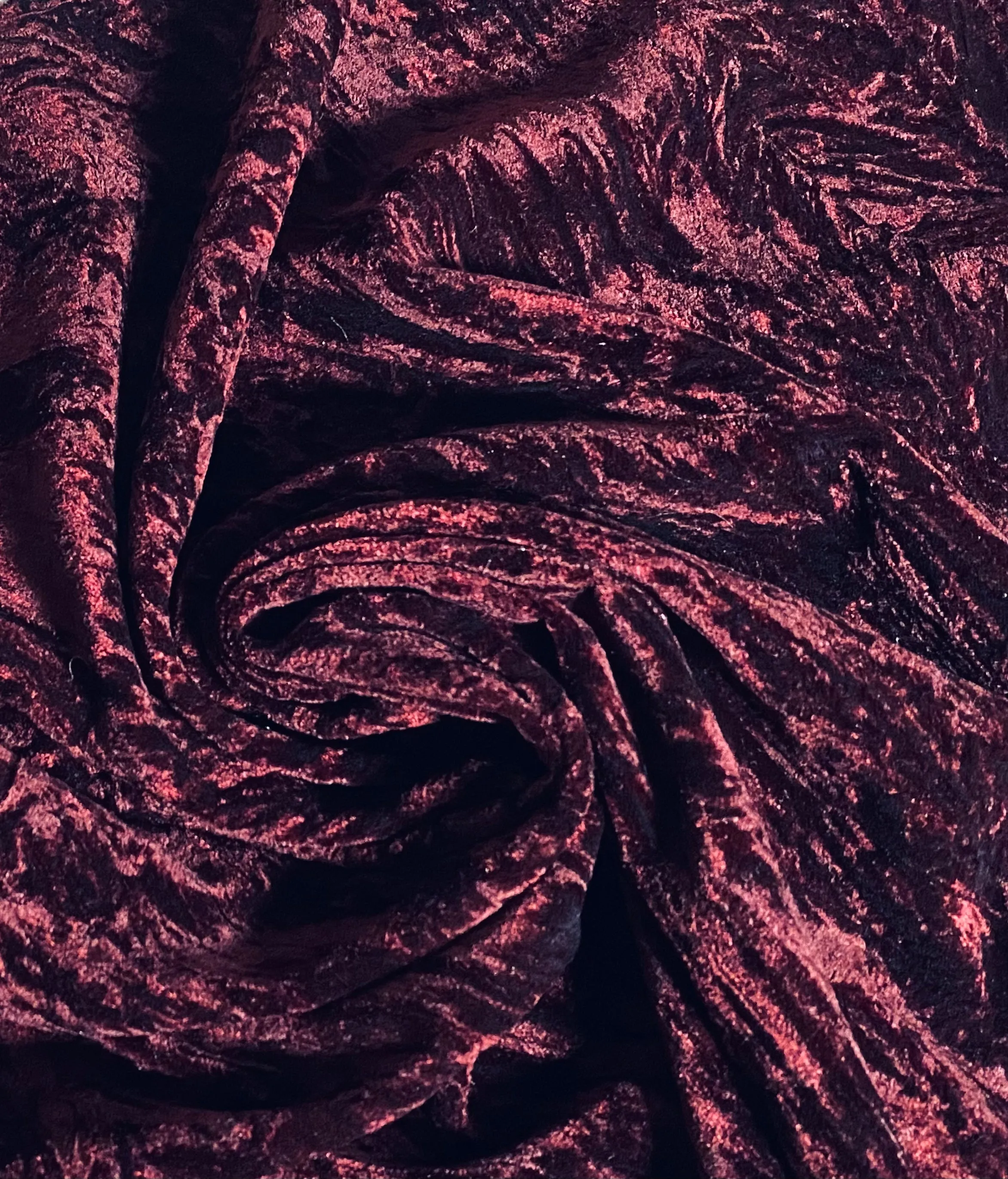 NEW Miss Lila Designer Burgundy Rayon Poly Velvet Fabric