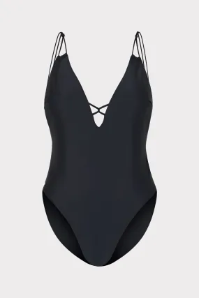 Solid Carvico Vita Deep V One Piece