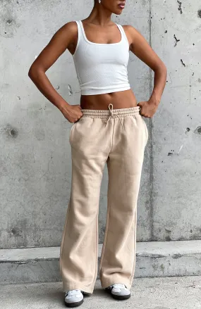 Stick With Me Wide Leg Sweatpants Oat