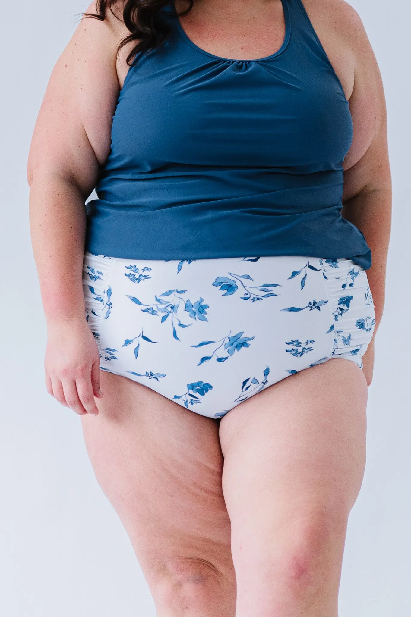 Sun Baked Bottom | Ocean Blue Floral