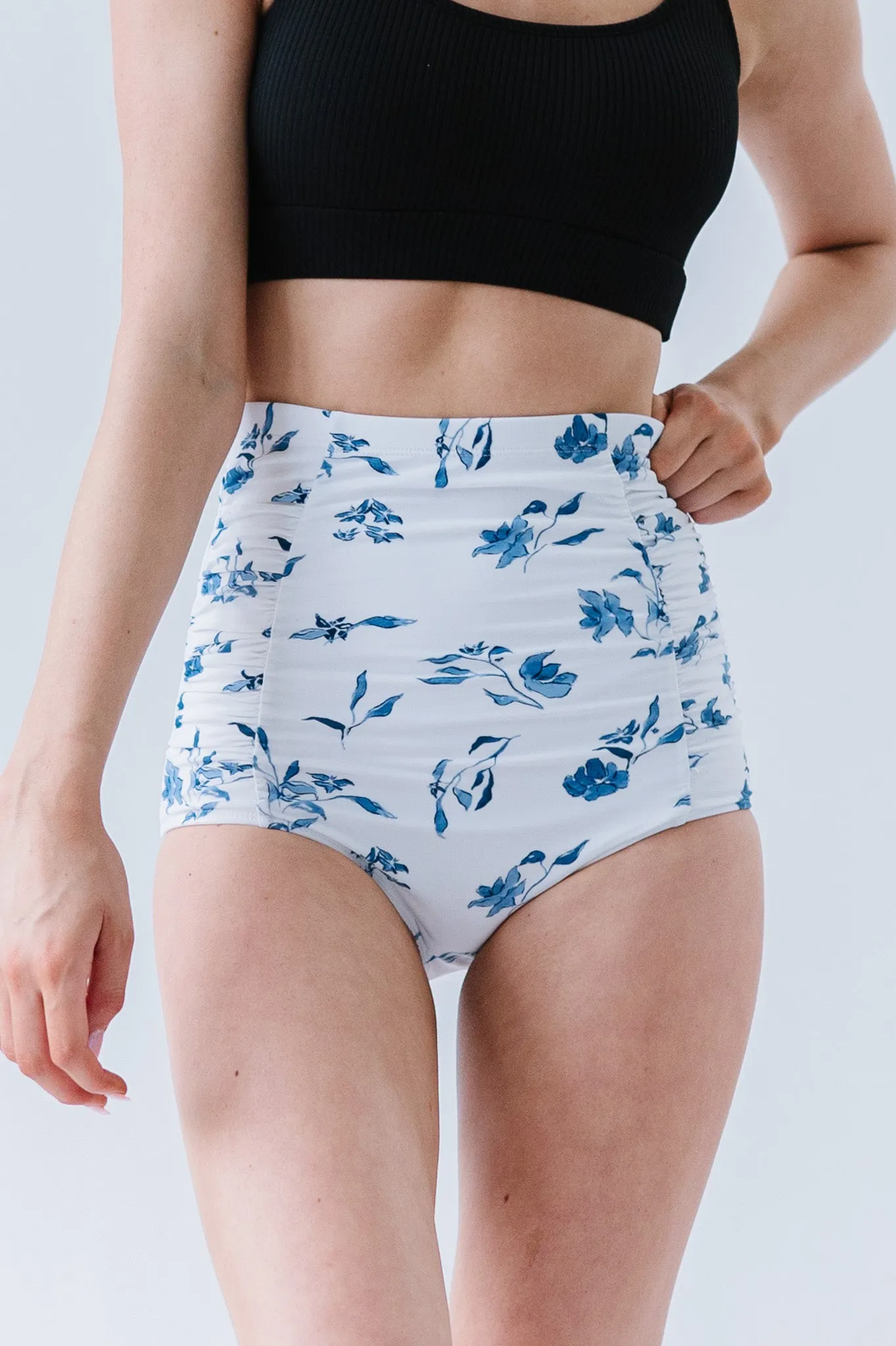 Sun Baked Bottom | Ocean Blue Floral