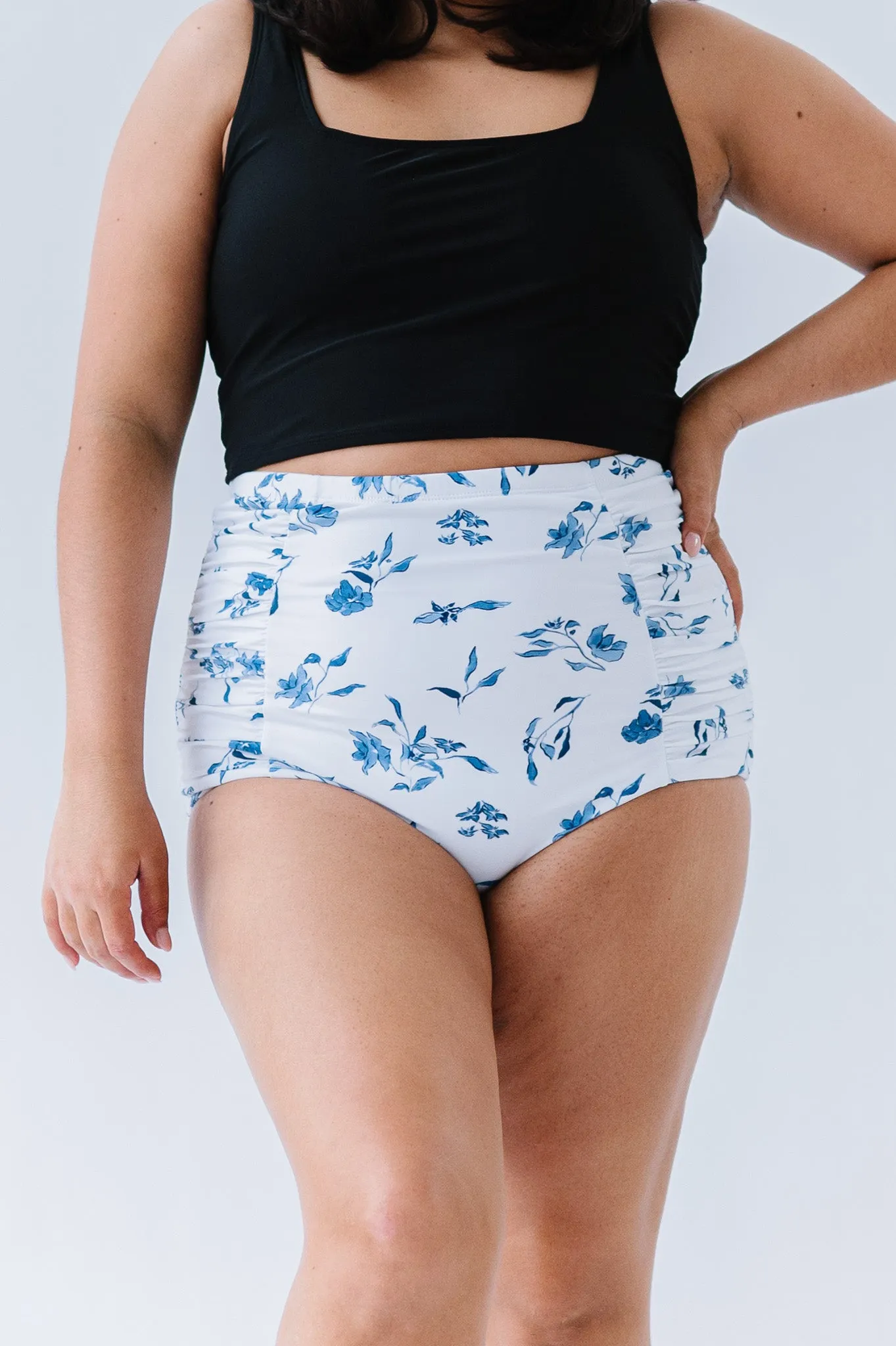 Sun Baked Bottom | Ocean Blue Floral