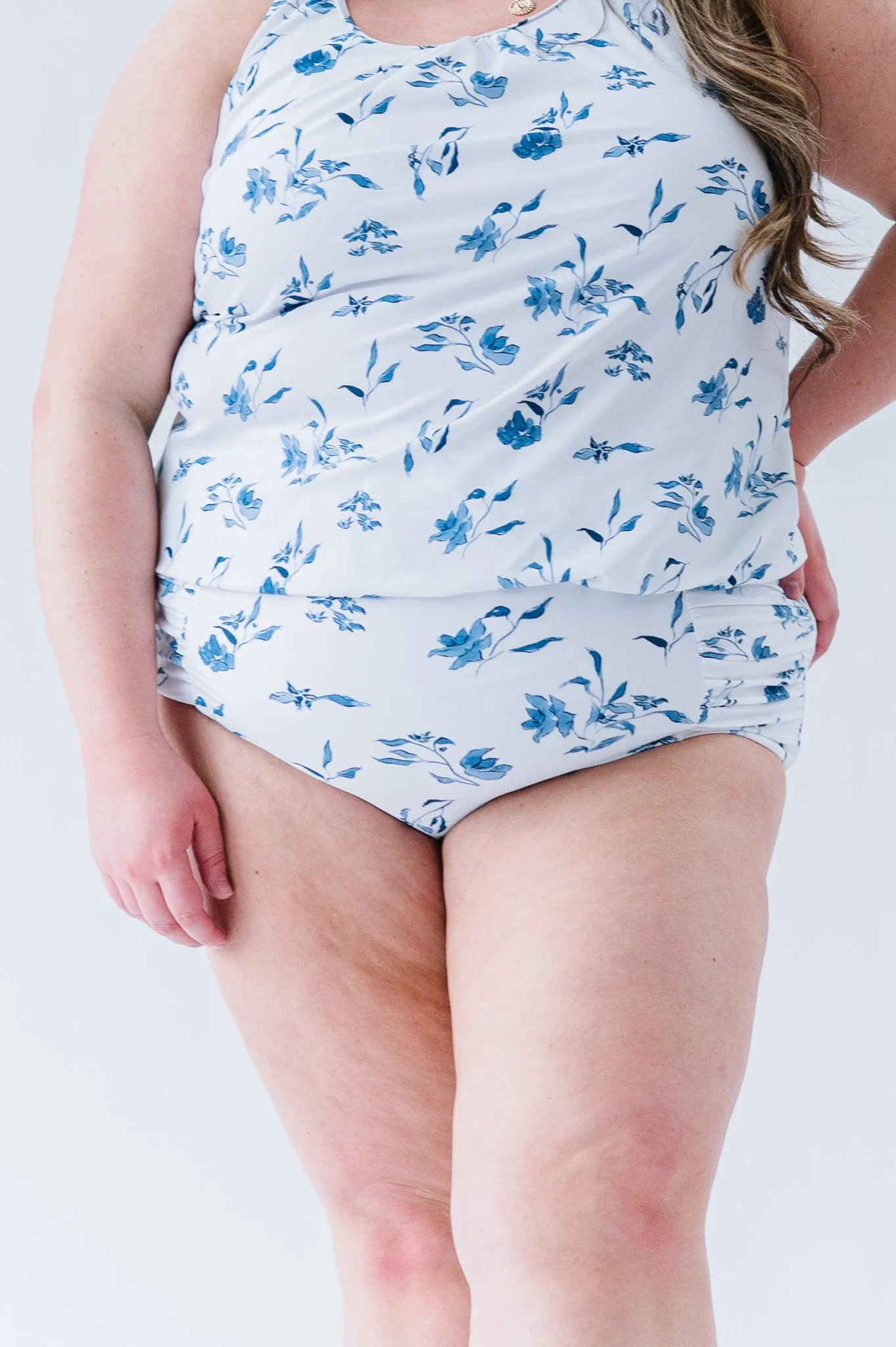 Sun Baked Bottom | Ocean Blue Floral