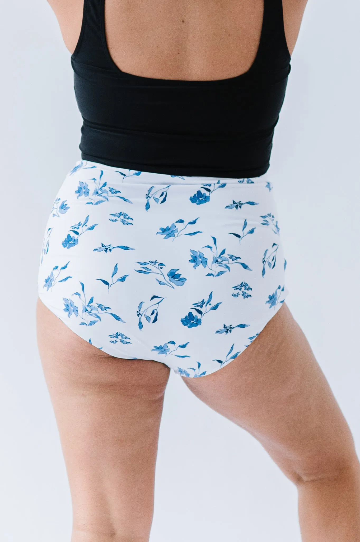 Sun Baked Bottom | Ocean Blue Floral