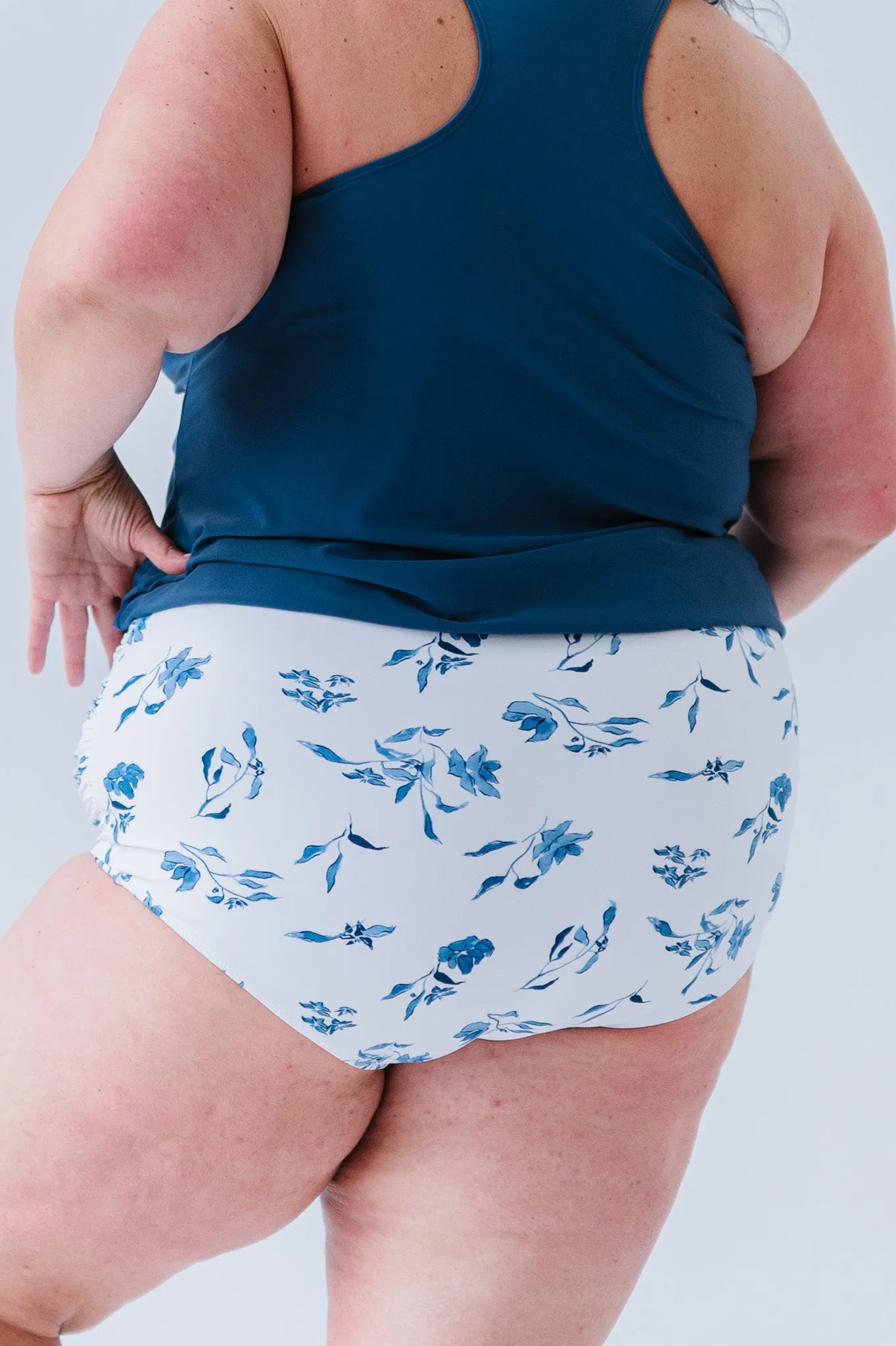 Sun Baked Bottom | Ocean Blue Floral