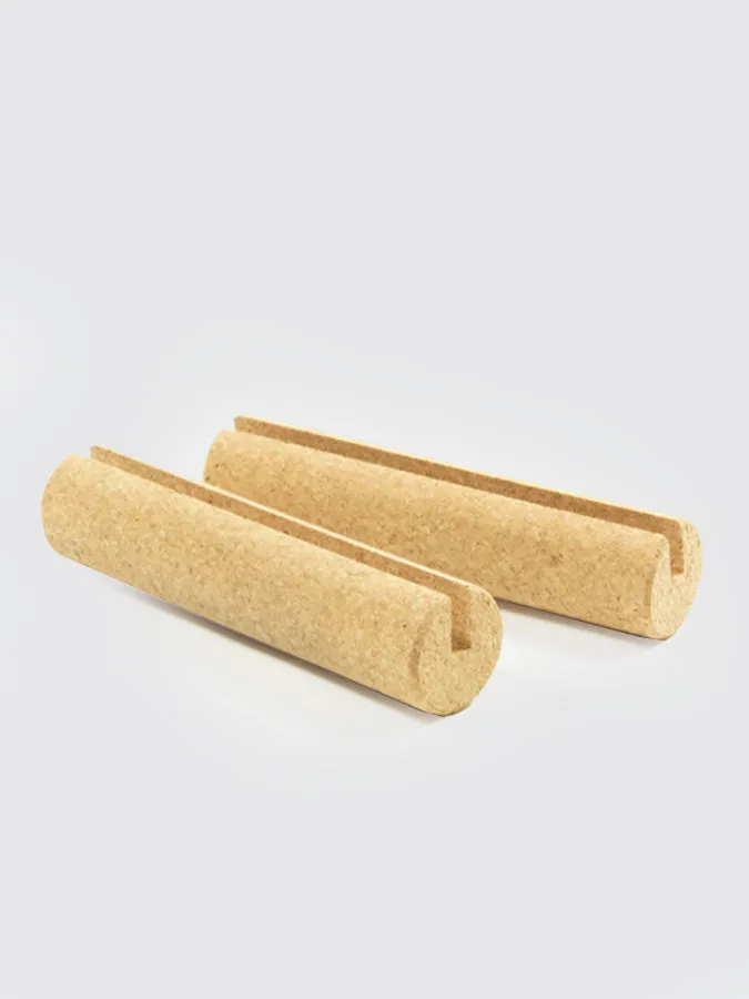 TicToys - die.Rollen Handles For das.Brett Bouncy Wooden Balance Board - Natural Cork