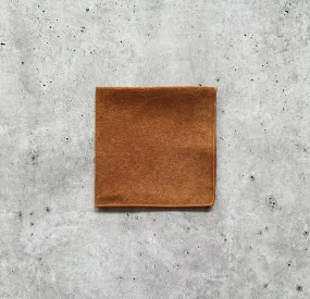 Vintage Tan Cotton Pocket Square